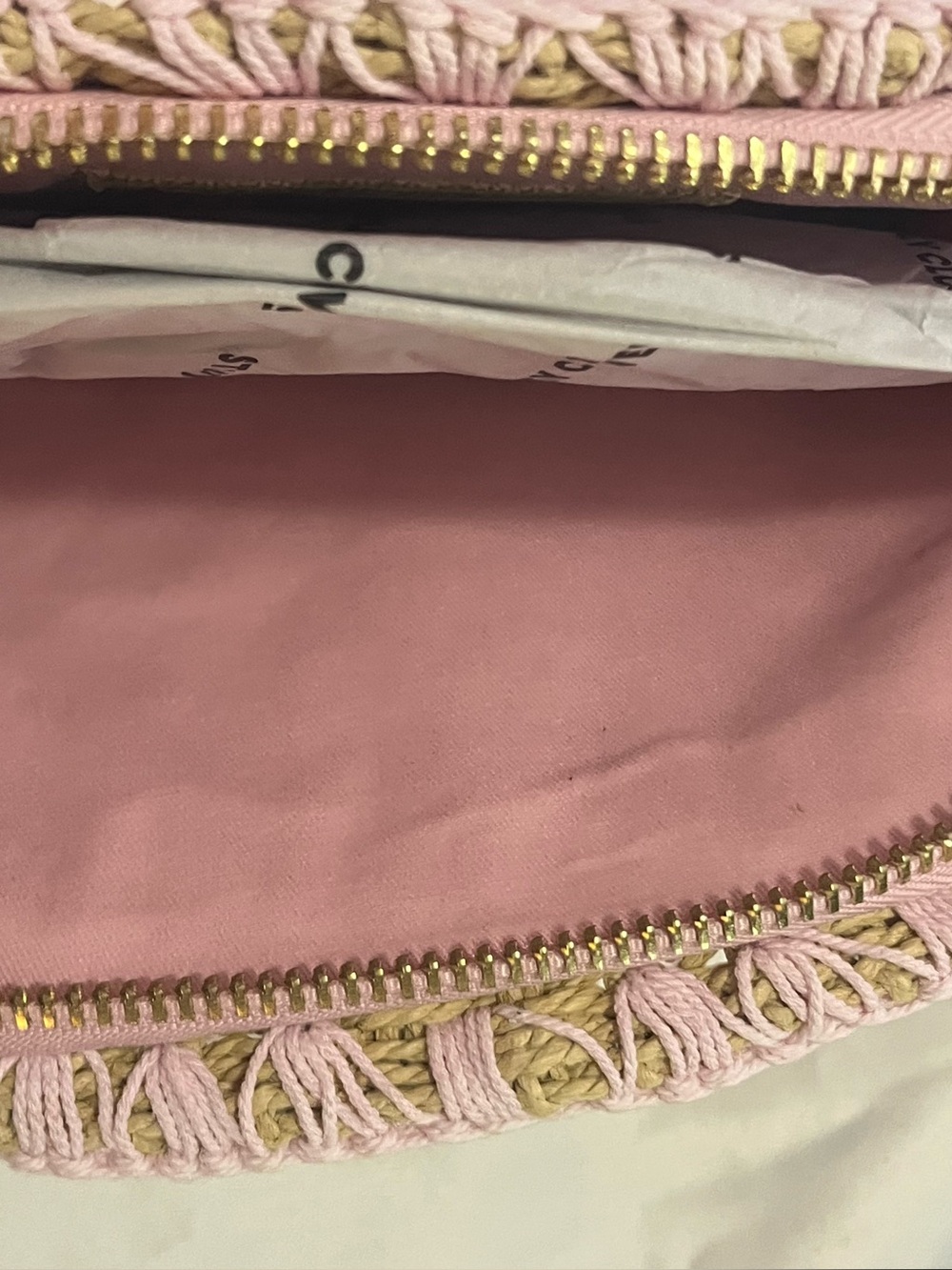 NWT Stoney Clover Lane Seashell Woven Clutch - Picture 10 of 12